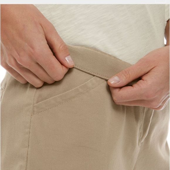 LL Bean Easy Pants Stretch Twill Khaki Pants Sz 16 NWT - Picture 6 of 12